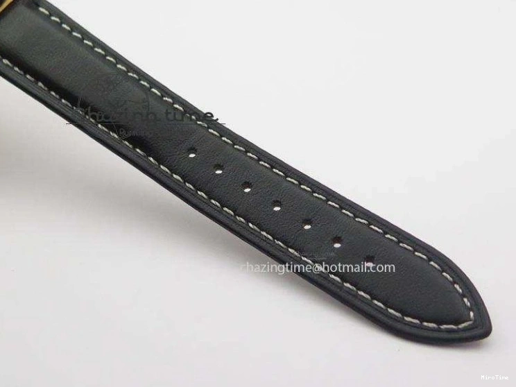 MiroTime 0103 EyeCatching Cellini Date RG Rose Gold Dial Numeral Markers On Black Leather Strap A 3884